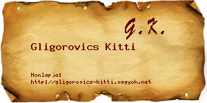 Gligorovics Kitti névjegykártya